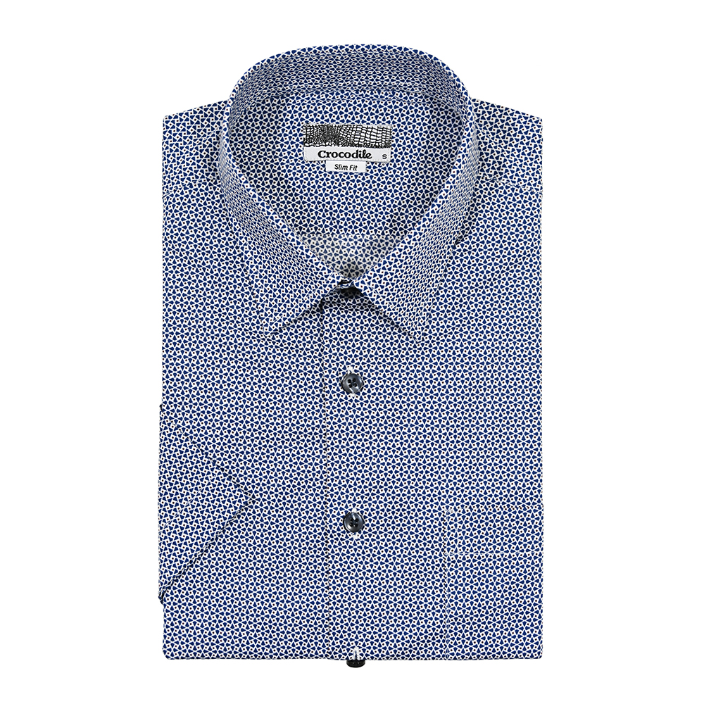 Crocodile Slim Fit Short Sleeve Shirt