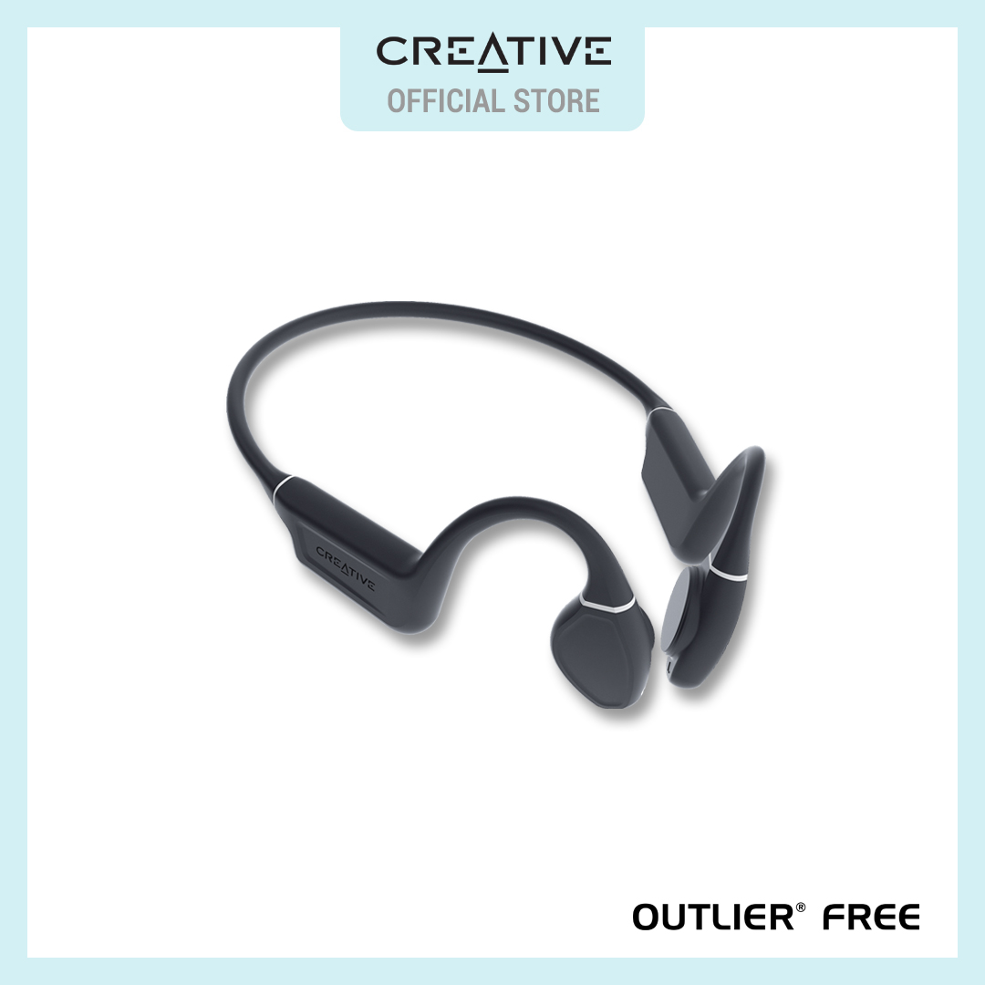 Creative Outlier Free - Wireless Bone Conduction Headphones with Bluetooth 5.3, IPX5 Sweat and Water Splash Resistance