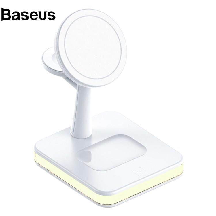 Baseus JJT-991 For iPhone / Apple Watch / AirPods 4 in 1 Magnetic Wireless Charger with USB Output Multifunction Charging Base