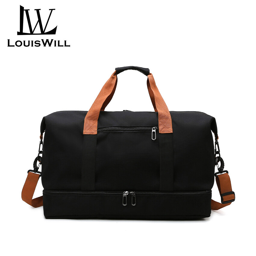 LouisWill Travel Bag Luggage Handbag Waterproof Weekender Bags Dry and Wet Separation Sport Bag Yoga Shoulder Bag Traveling Bag Fitness Bag Gym Totes for Men Women