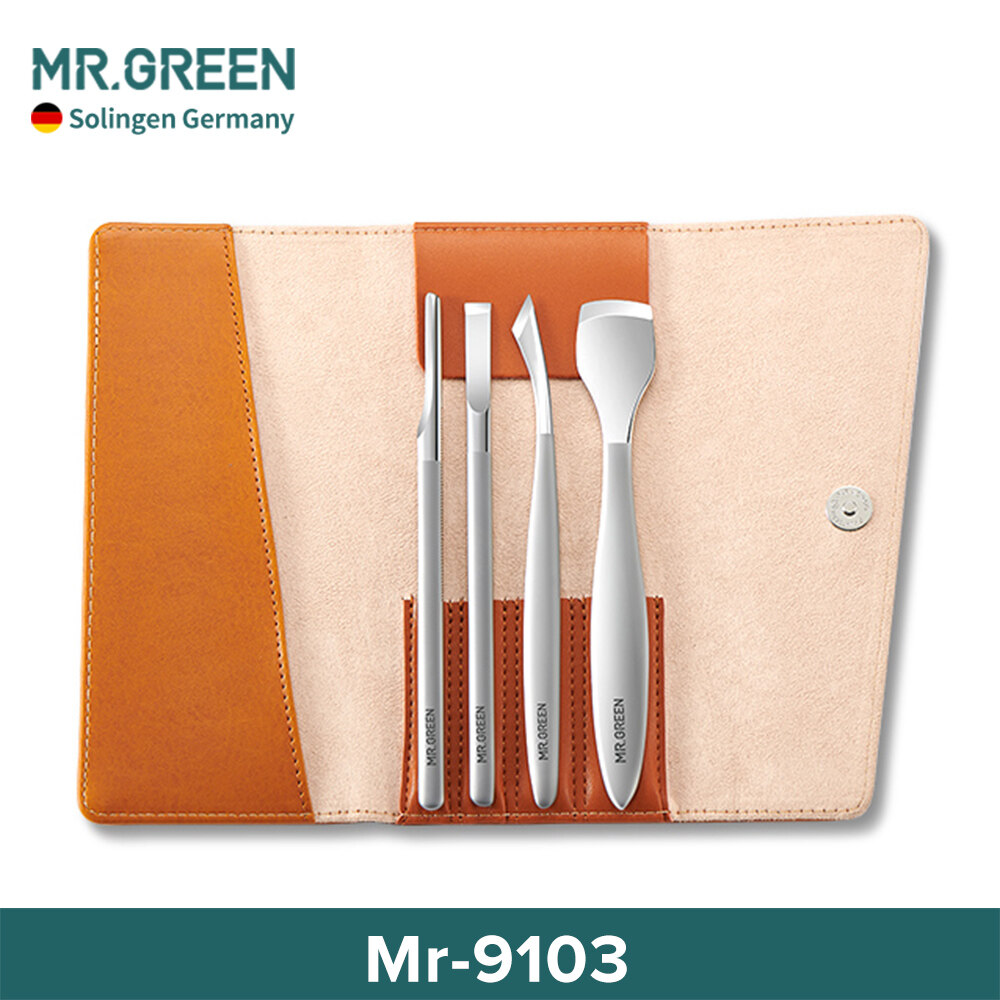 MR.GREEN Ingrown Toenail Tools Kit Professional Manicure Pedicure Set Stainless Steel Toe Nail Clippers Set with Gift Box Leather Travel Case
