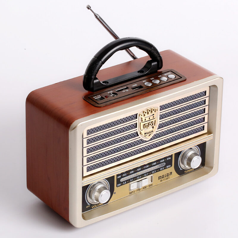 Wooden Retro Wireless Bluetooth Speaker 4.0 Mobile Phone Card Outdoor Audio Mini Subwoofer FM Radio