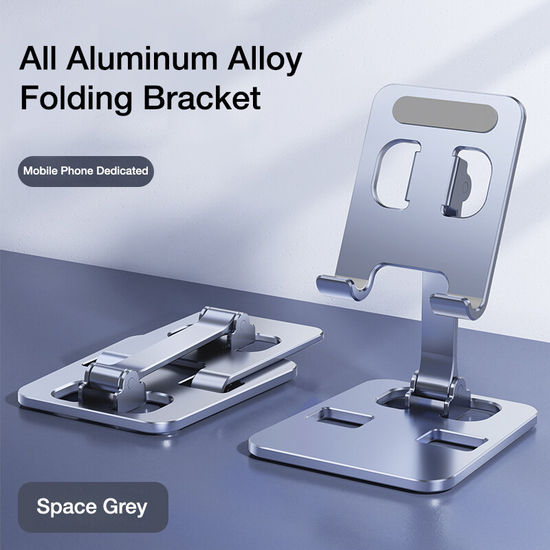 BlueWow YY-240 Foldable and Rotatable Metal Aluminum Alloy Phone Holder Tablet Stand Mount Support Display Bracket Portable Charging Holder