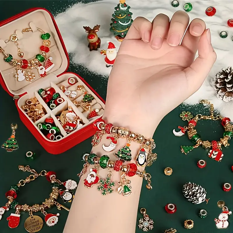 Festive Christmas Charm Bracelet Kit