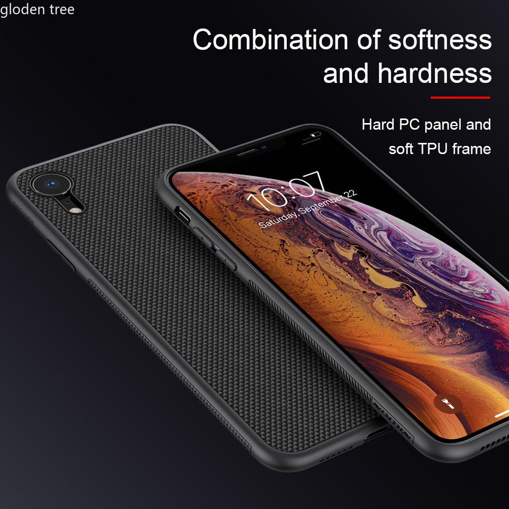 Nillkin for iPhone X / Xs / XR / XS Max Textured Case, TPU+PC Durable Non-slip Thin and Light Nylon Fiber Back Cover Cases for iPhone Xsmax