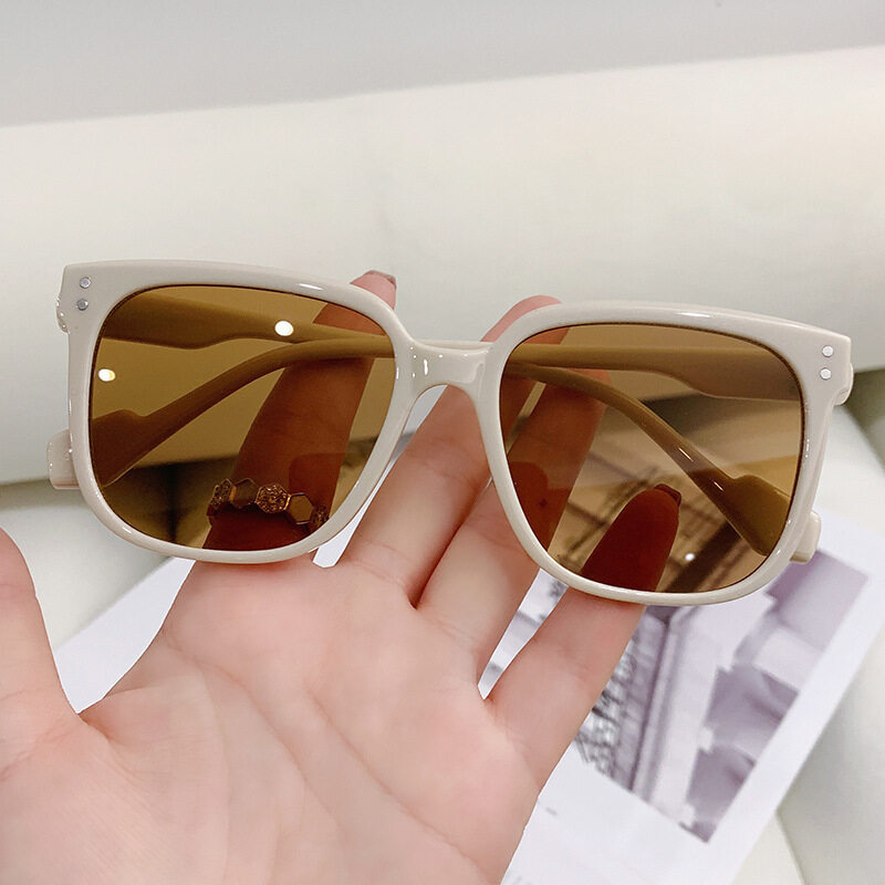 cabecade new GM square sunglasses retro fashion men and women with the same paragraph ins street shooting shape sunshade sunglasses