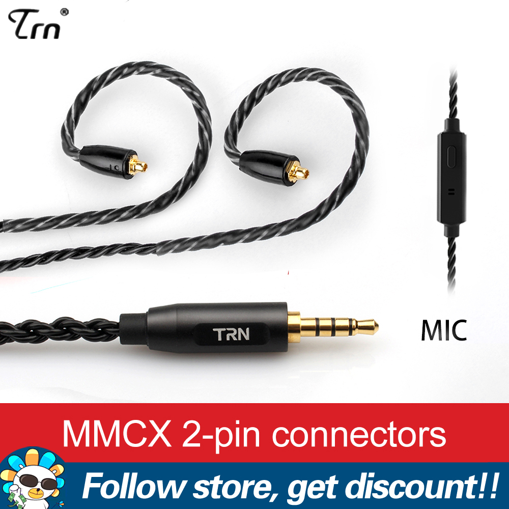 FAAEAL TRN A3 6 Core Earphones Cable 3.5mm High Purity Copper Cable With MMCX/2Pin 0.75mm 0.78mm Connector For TRN V90 V30 V80 TRN MT1 VX PRO TA1 Shure SE215 SE315 Dedicated Headphone Upgraded Cable