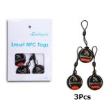 eGeeTouchÃÂ® Smart NFC Tags with Elastic Keychain Loop, Waterproof  and Lightweight, for eGeeTouchÃÂ® Smart Locks (Pack of 3)