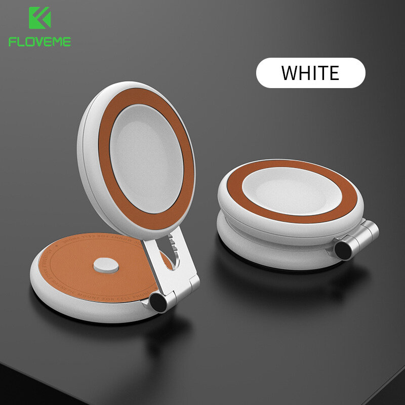 FLOVEME Magnetic Car Phone Holder for Tesla BYD New Hidden Dashboard Foldable Retractable Magsafe Wireless Charging Strong Magnetic Car Mounts 360 Rotatable Central Control Panel Car Phone Stand Holde