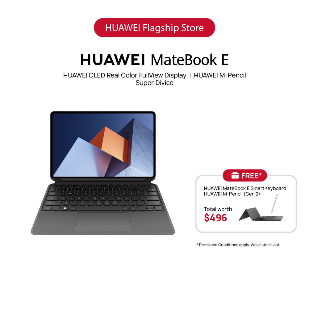 HUAWEI MateBook E 2022 – 12.6-Inch 2-in-1 Laptop | OLED Real Colour FullView Display | 16+512GB | 11th Gen Intel® CoreTM i5 processor and new Intel® Iris® Xe graphics | Multi-Screen Collaboration | 65