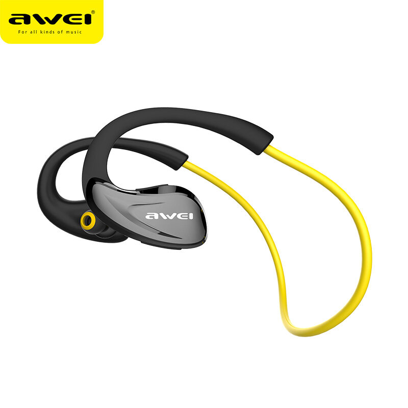 Awei A880BL Neck Hanging Sport Headphone In-ear Bluetooth Wireless Headset Sweat-proof IPX4 Waterproof Sports Wireless Earbuds Built-in Mic Compatible Bluetooth earphone for All Bluetooth mobiles