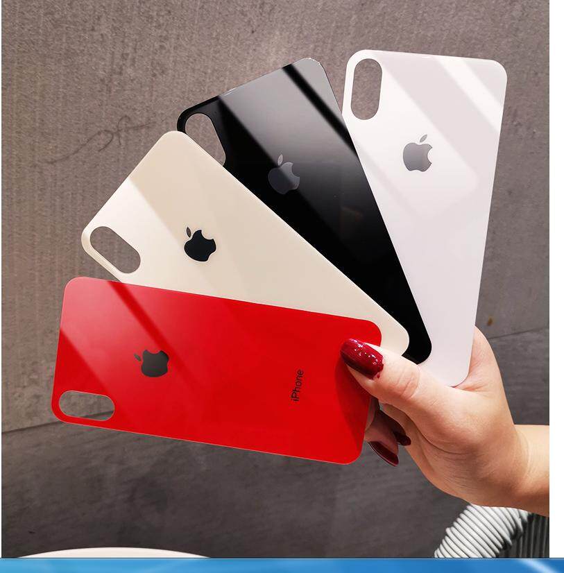 For iPhone 13 Pro Max / 13mini / 12mini Back Tempered Glass iPhone 7 8 6 6S Plus X XR XS MAX Logo Back Film iPhone 11 12 13 14 Pro Max / 14 12 13 mini Full Cover Back Screen Protectors