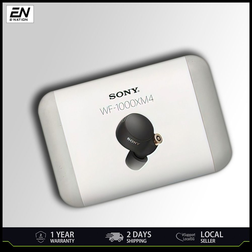 Sony WF1000XM4 - True Wireless Noise Cancelling Earbuds (1 YEAR SUPPLIER WARRANTY)