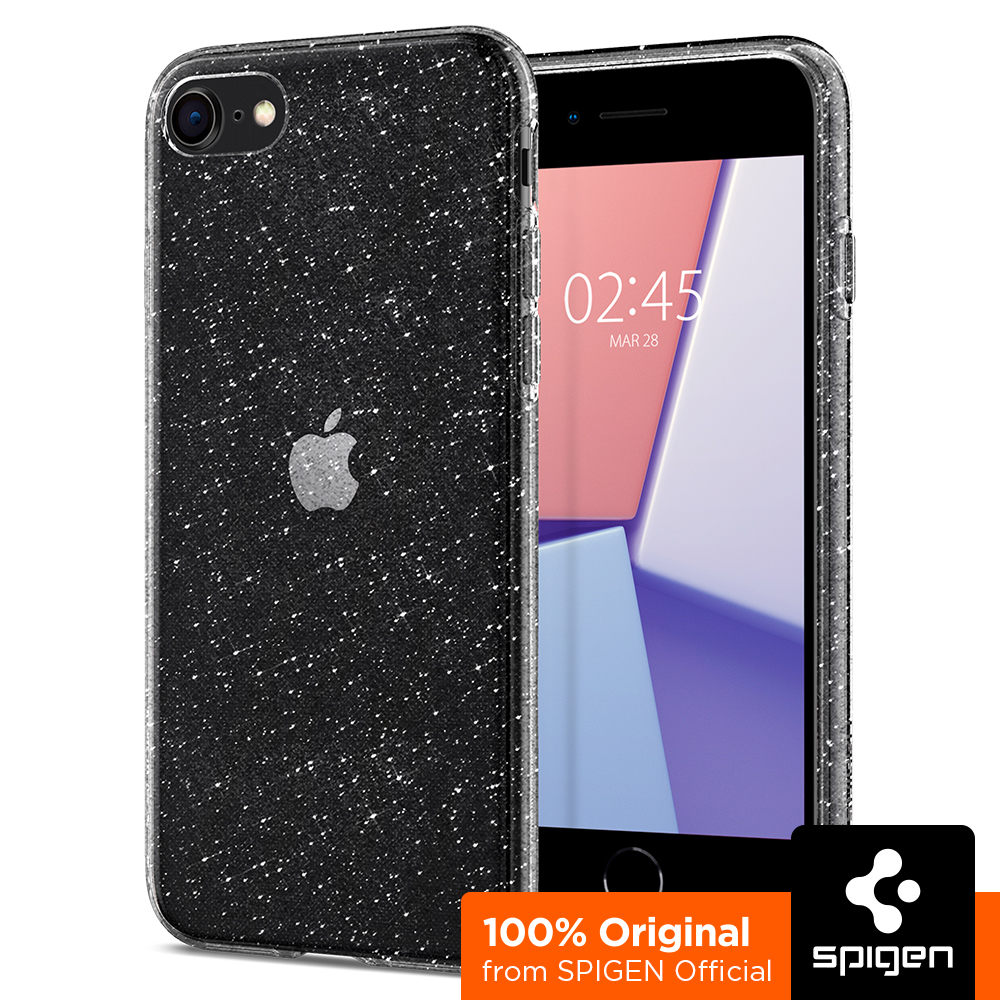 SPIGEN Case for iPhone SE (2022, 2020) / 11 Series / 8 / 7 [Liquid Crystal] Shine Clear TPU Case with Flexible and Durable Shock Absorption / iPhone SE 2022 Case / iPhone SE 2020 Case / iPhone 11 Case