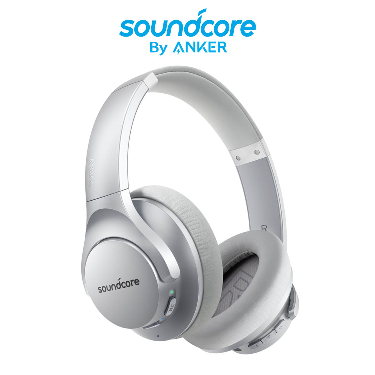 Soundcore by Anker Life Q20 Over Ear Bluetooth Headphones With 30H Playtime, Noise Cancelling, Hi-Res Audio, Deep Bass
