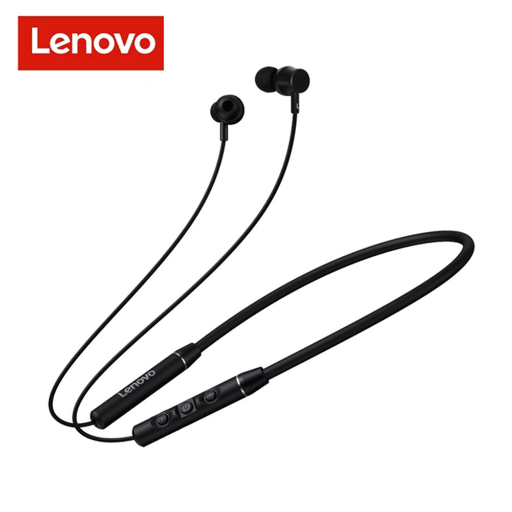 （Eprior）New For Lenovo QE03 Earphone Fone Bluetooth 5.0 Wireless Headset Magnetic Neckband Headphone IPX5 Waterproof Sport Earbuds With Noise Canceling Mic