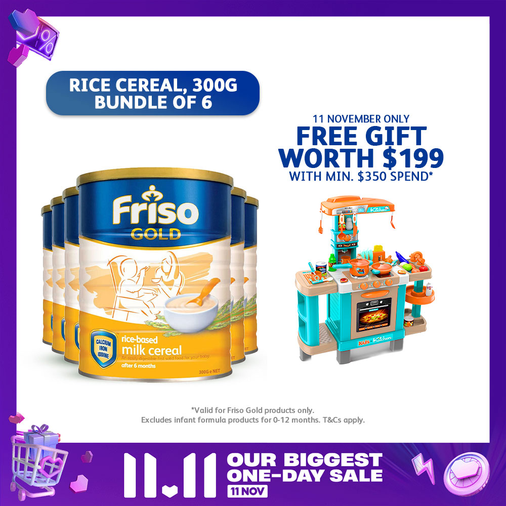 Friso Gold Rice Milk Cereal 300g (Bundle of 6)