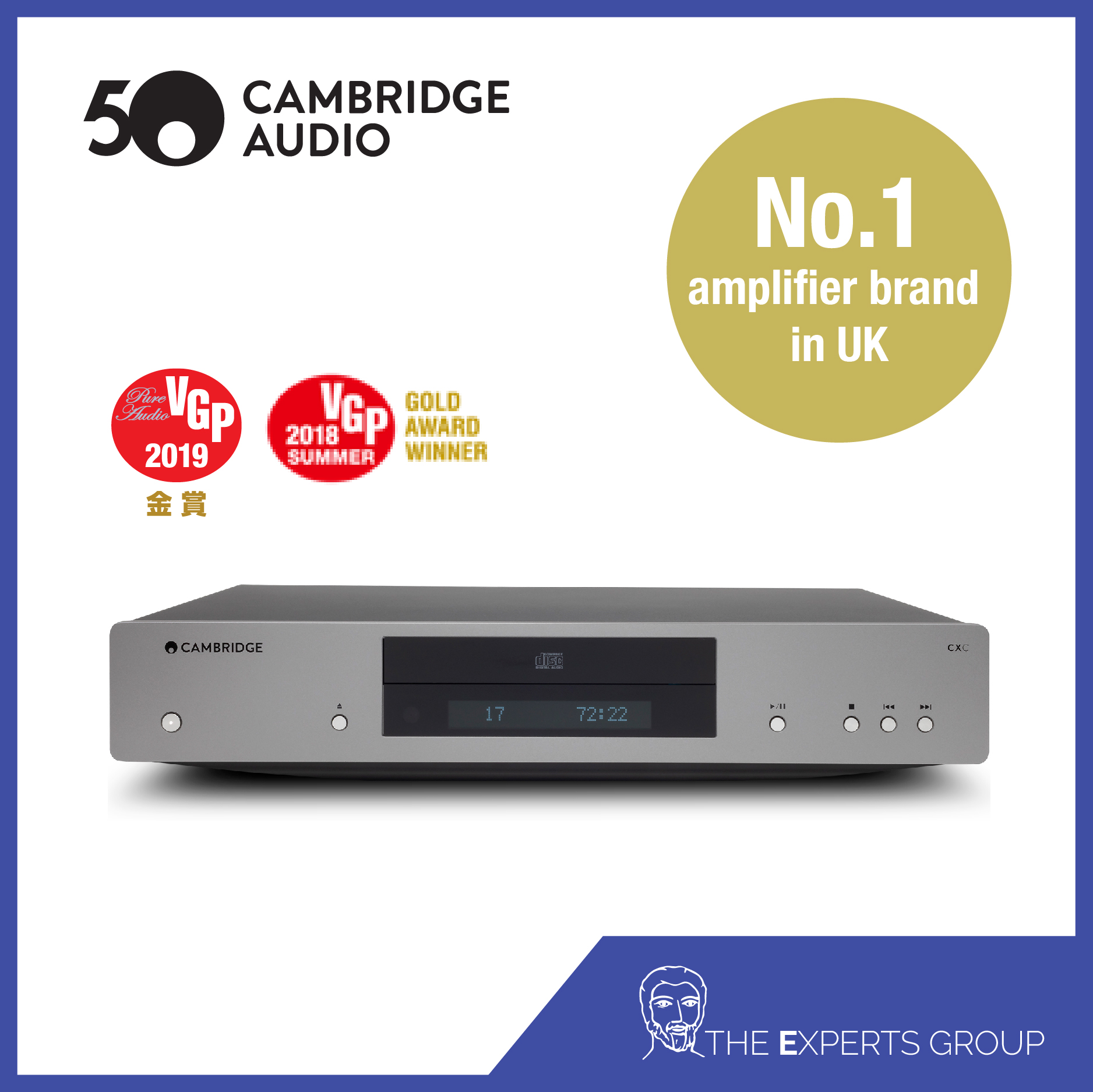 Cambridge Audio CD Transport CXC (V2) Lunar Grey