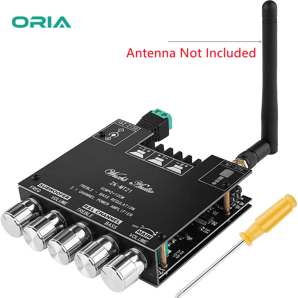 ORIA 2.1 Channel Digital Power Amplifier Board MT21 Mini Bluetooth Speaker Power Amplifier Compatible Audio 5.0 Power Amplifier Module