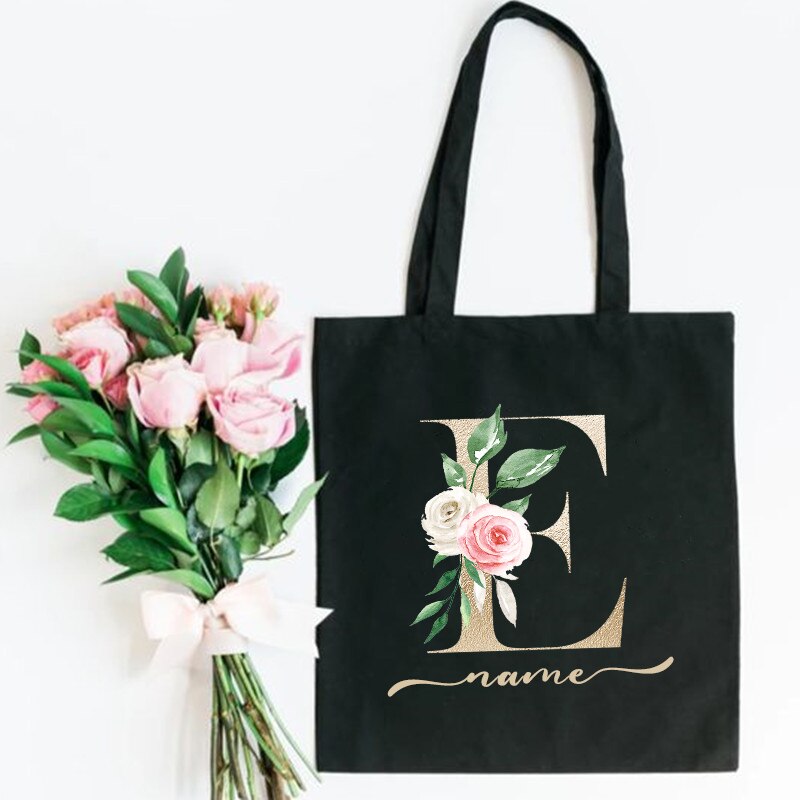?Free Add Customize Name? Personalized Custom Name Tote Bag Teacher Handbag Girls Shoppingbag Bridal Shower Party Mother's Day Gifts