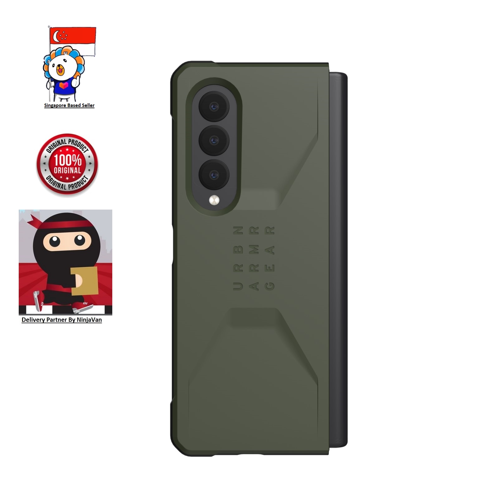 UAG CIVILIAN SERIES GALAXY Z FOLD 4 5G 2022 CASE Galaxy Z Fold 4