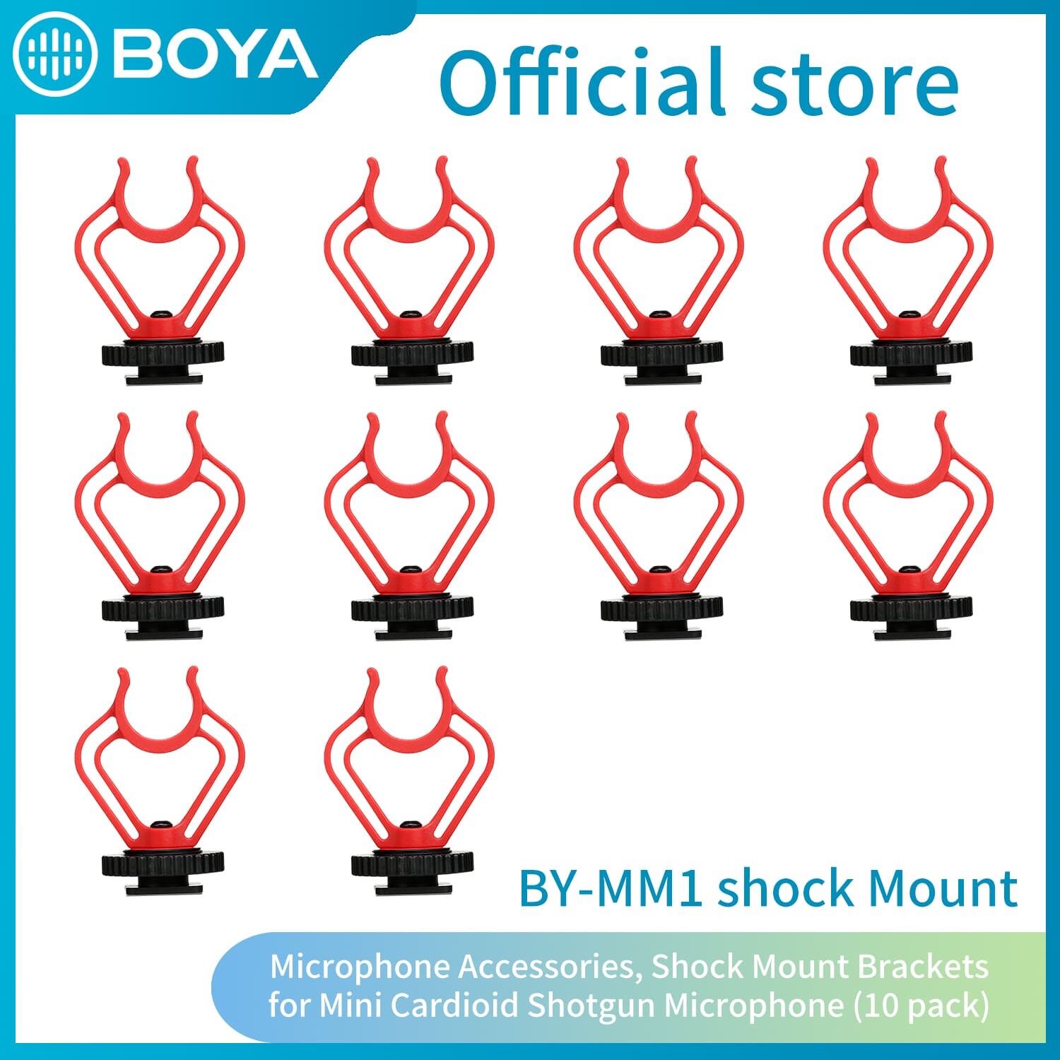 Microphone Bracket Mount Replacement, Shock Mount of BOYA BY-MM1 (2Pcs 4Pcs 6Pcs 10Pcs)