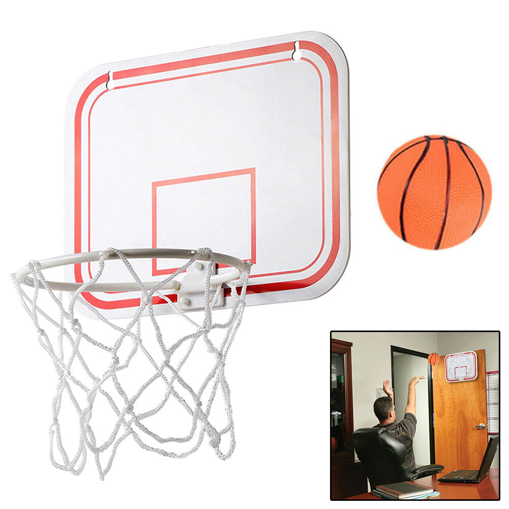 Fancy【Ready Stock】Hanging Mini Hanging Basketball Board With Ball & Pump Toy Hoop For Indoor Outdoor Kids Game Toy With Air Pump