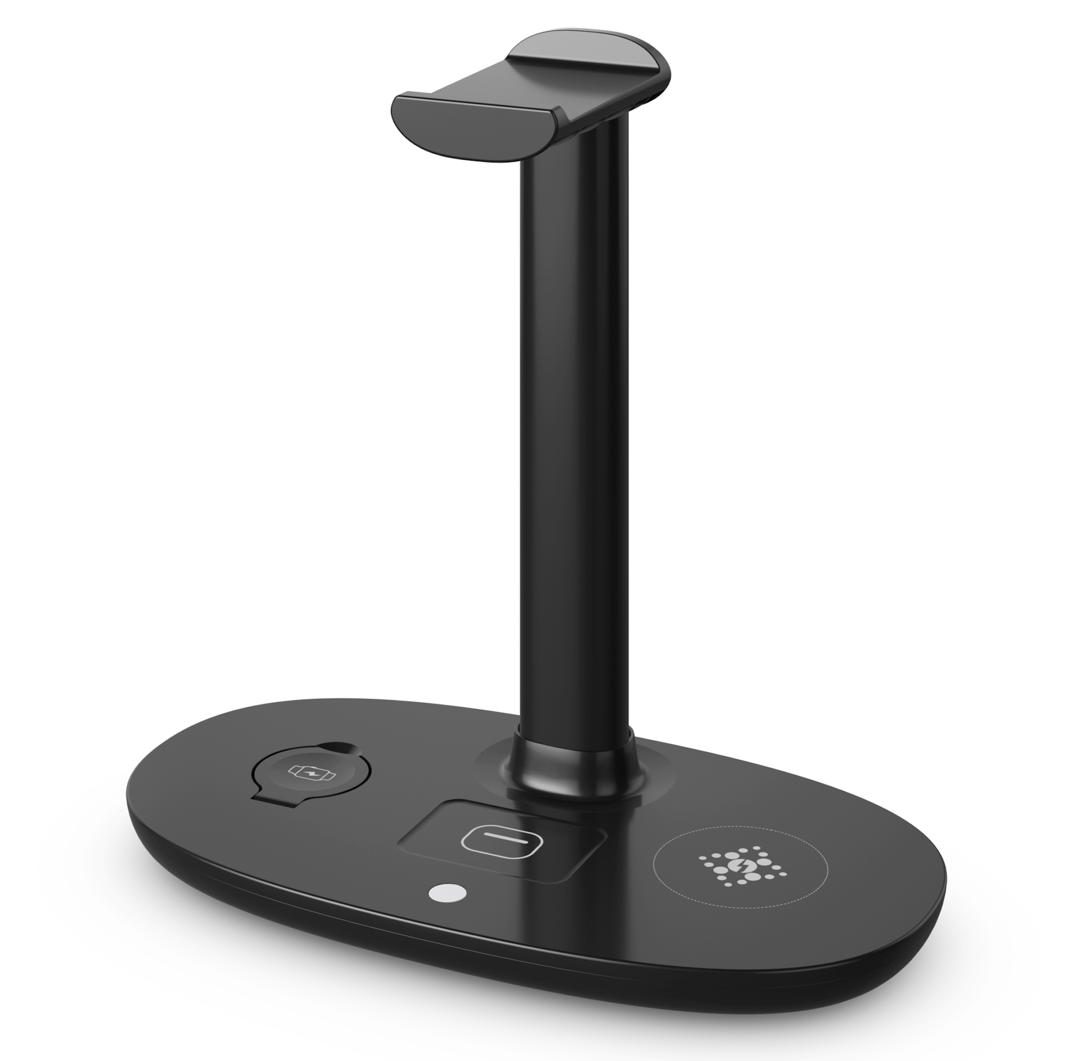DESKTRON 4 IN 1 Wireless Charger. 15W Qi Fast Charging Station. Headphone Display Rack Compatible for iPhone 14,  AirPods iWatch