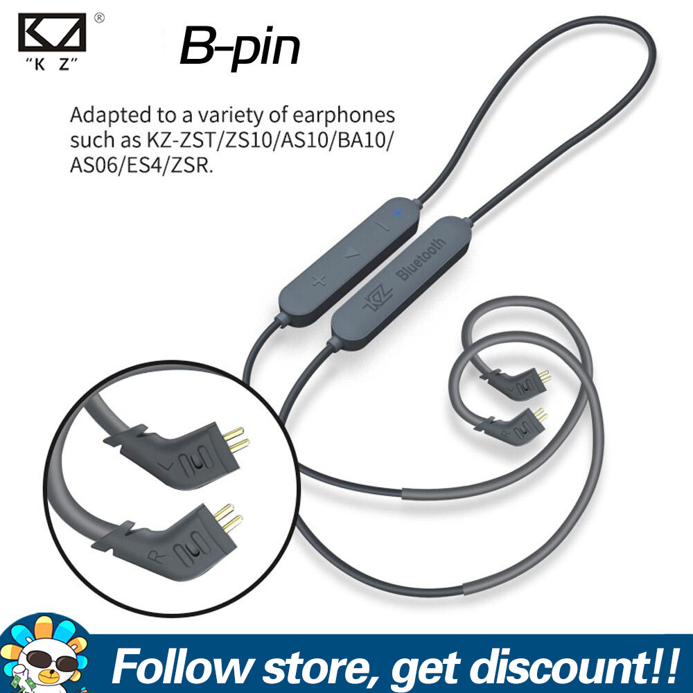 KZ Aptx HD Bluetooth Module Earphone Wireless Replacement Upgrade Cable Bluetooth 5.0 Headset Hook 2Pin 0.75mm/MMCX Connector Dechable Earbuds Replacement Module For KZ ZSN ZS10 ZST EDX ZEX AS16 PRO D
