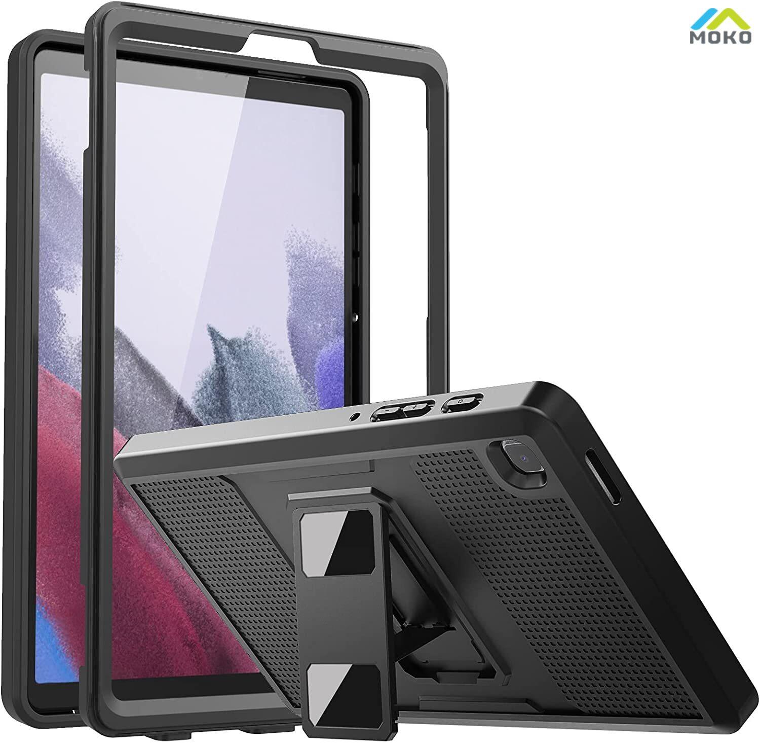 MoKo Case Fit Samsung Galaxy Tab A7 Lite 8.7-Inch 2021 (SM-T225/T220/T227), Shockproof Full Body Rugged Stand Back Cover Built-in Screen Protector Fit Galaxy Tab A7 Lite 8.7" 2021