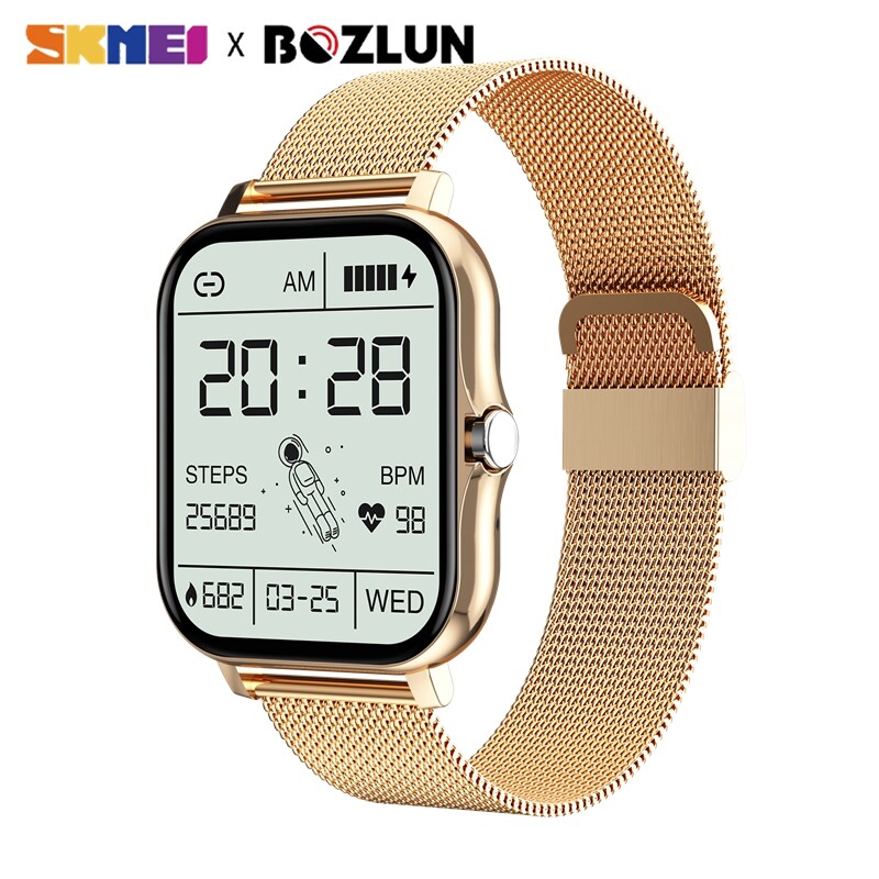 SKMEI*BOZLUN New Smart watch Men Women 1.69" Color Screen Full touch Fitness Tracker