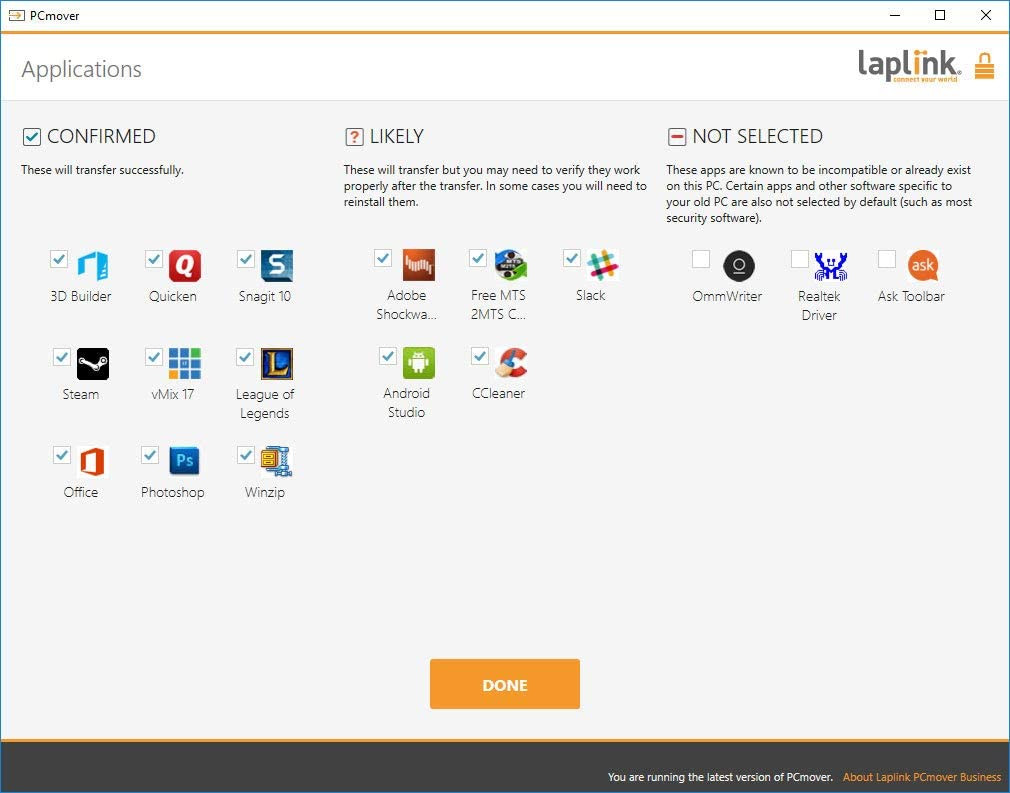 Laplink PCmover Business | Instant Download | PC to PC Migration Software | 10 Use | Automatic Deployment of New PCs