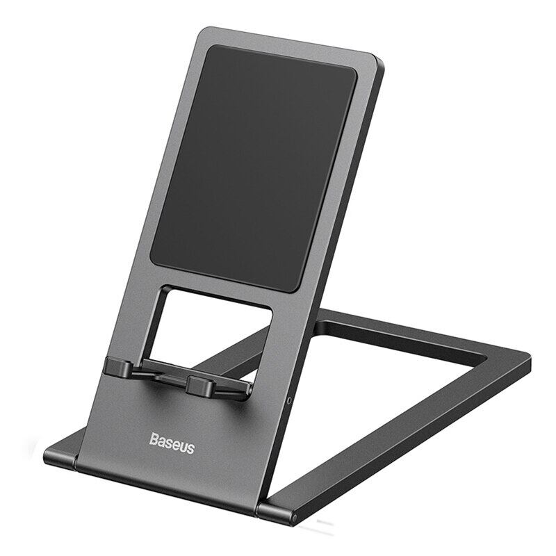 Baseus Foldable Phone Holder Tablet Holder Desktop Stand Metal Universal For iphone iPad HuaWei Portable Cellphone Support