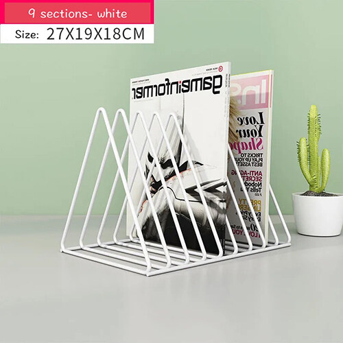 Portable Desktop File Sorter Organizer Files Folder Stand Desk Stationery Accessories File Divider Book Shelf Rack Magazine Holder Reading Rack 9 Section/5 Section Office Desk Supplies Decor Home