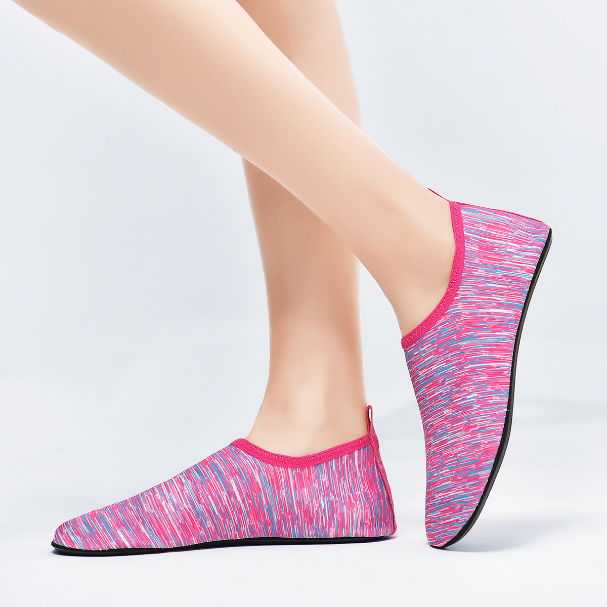 Indoor yoga fitness shoes women's gym running soft bottom ultra light sports non-slip soft shoes net red thin bottom socks shoes