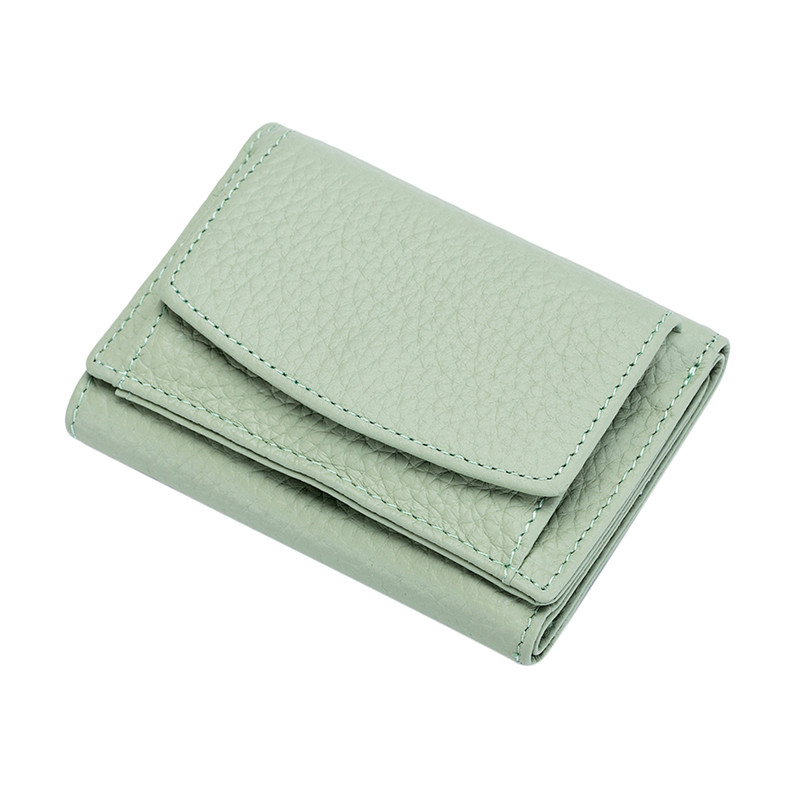 Fashion Women Purses Female Cowhide Wallets Lady Small Coin Pocket Rfid Card Holder Mini Money Bag