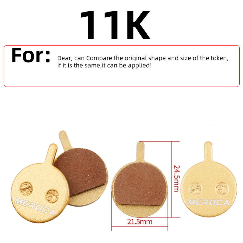 MEROCA MTB Hydraulic Disc Brake Metal Brake Pads For Shimano B01s M445 355 395 Bike Accessories