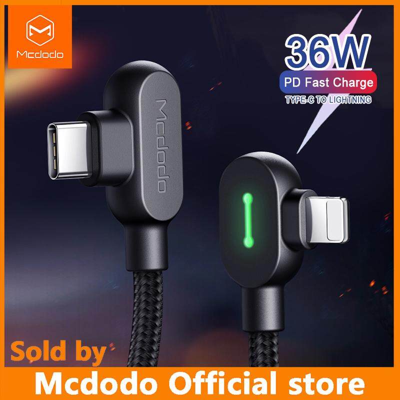 Mcdodo USB C for IPhone Lightning 11 Pro Max XS Max XR X 8 36W PD Type C Fast Charger Data Cable for Macbook IPad Pro IOS14 Cord iphone 12 pro max