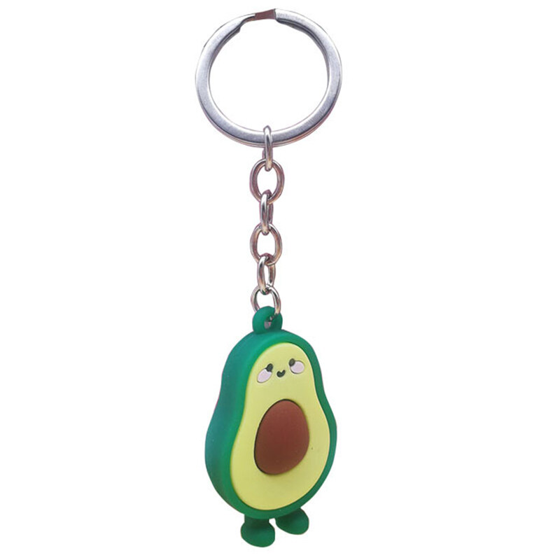 Avocado Keychain Figurine Collectible Cartoon Bag Key Chain Pendant Bag Ornament Gift High quality genuine