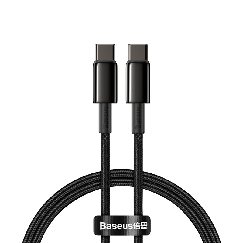 Baseus 100W USB C Cable for Samsung Xiaomi PD4.0 QC3.0 Fast Charging Cable for MacBook Pro iPad Laptop USB Type-C Data Cable