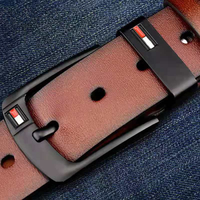 STM Alloy Pin Buckle Belt For Men Business Men casual genuine leather Belt Fancy Vintage Jean Cintos Belts classice strap