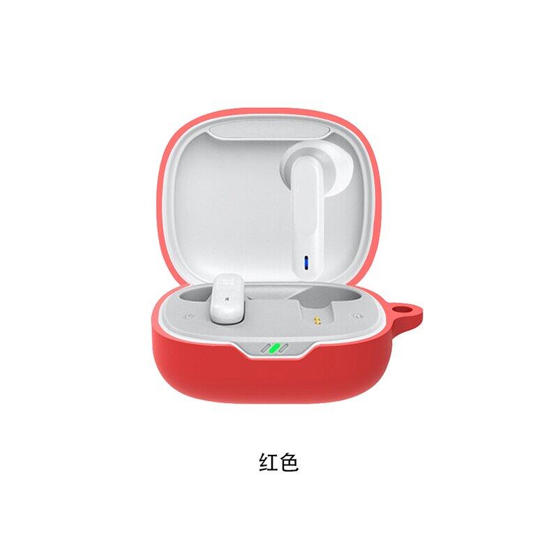BLUESN For JBL W300TWS Case Wireless Earphone Protective Cover Silicone Bluetooth Earbuds Shell Anti-drop Charging Soft Box With Hook