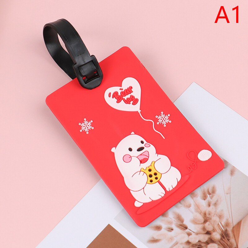 ?New Production? Cute Cartoon Travel Accessories Luggage Tag Suitcase Boarding Tag Portable Label