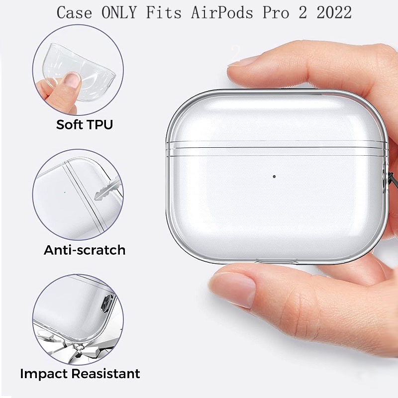 [SG Seller] Clear Case For AirPods Pro1/Pro2 ,1st/2nd Gen .Scratch-proof Installation, Dust & Shock Protecton