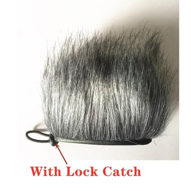 Dead Cat Microphone Windshield Noise Cancellation Windscreen  Install Artificial Fur Muff Cover For ZOOM H4N H2N Microphone