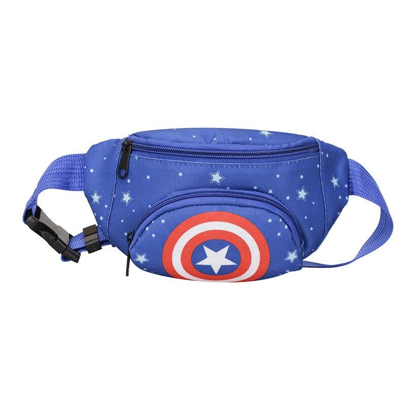 2022 New Fanny Pack Girls Spiderman Child Banana Bag for Boy Superhero Chest Bag Frozen Waist Pack for Girls Handbag Gift