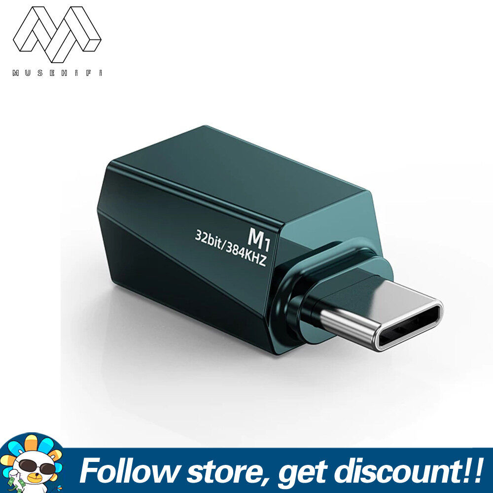 MUSEHIFI M1 Type-C To 3.5mm Decoding Amp/DAC 384kHz/32bit Audio Adapter Chip For 7HZ Timeless Dioko S12 ATOM2 Earphones Mobile Phone Adapters USB-C To 3.5mm Headphone Adapter ALC5686 DAC Chip For Andr