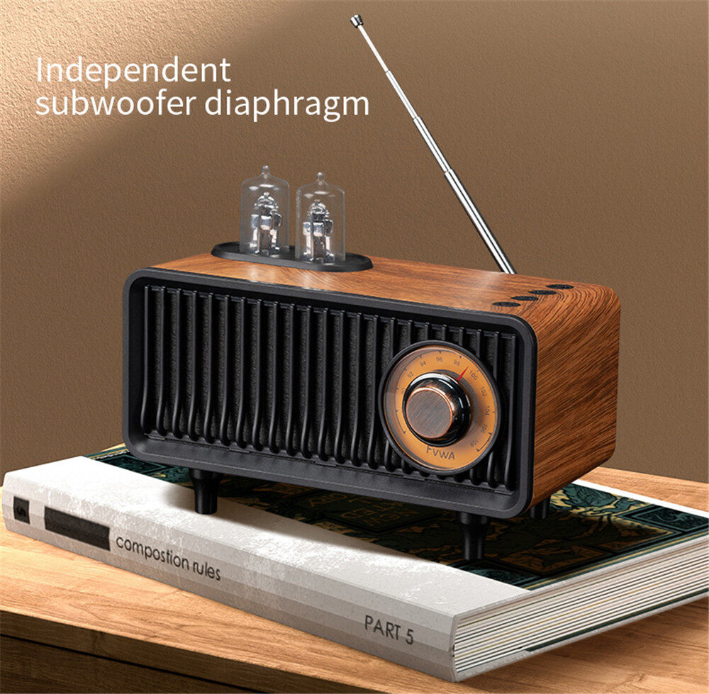 Retro Wireless Bluetooth Speaker Subwoofer Radio Portable Memory Card U Disk High Sound Quality Outdoor Speaker