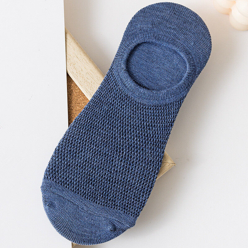 Yingbao Ready Stock 1 Pair Socks Women Low Cut No Show Invisible Spring and Summer Ladies Mesh Cotton Socks