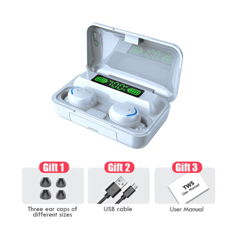 【Ready Stock】Vitog F9-5 Original Wireless Bluetooth Earphone with Mic,Noise Reduction Touch Control Handsfree Wireless Earbuds for Sports/Gaming,Waterproof HD Call Bluetooth Headset for Redmi iPhone H